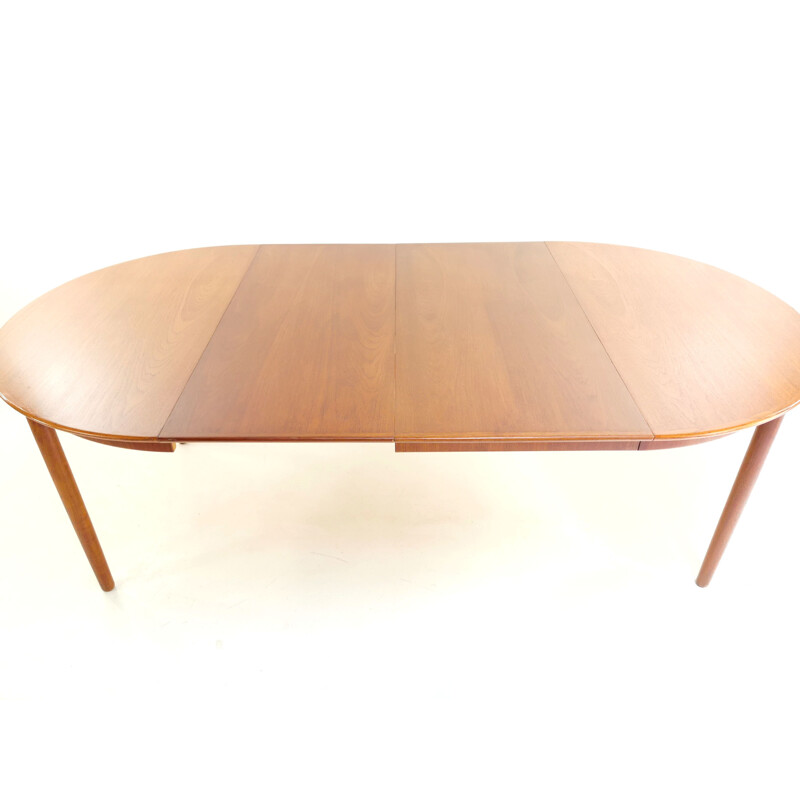  Extending Dining Table Teak Bernhard Pedersen Danish Mid Century 1960