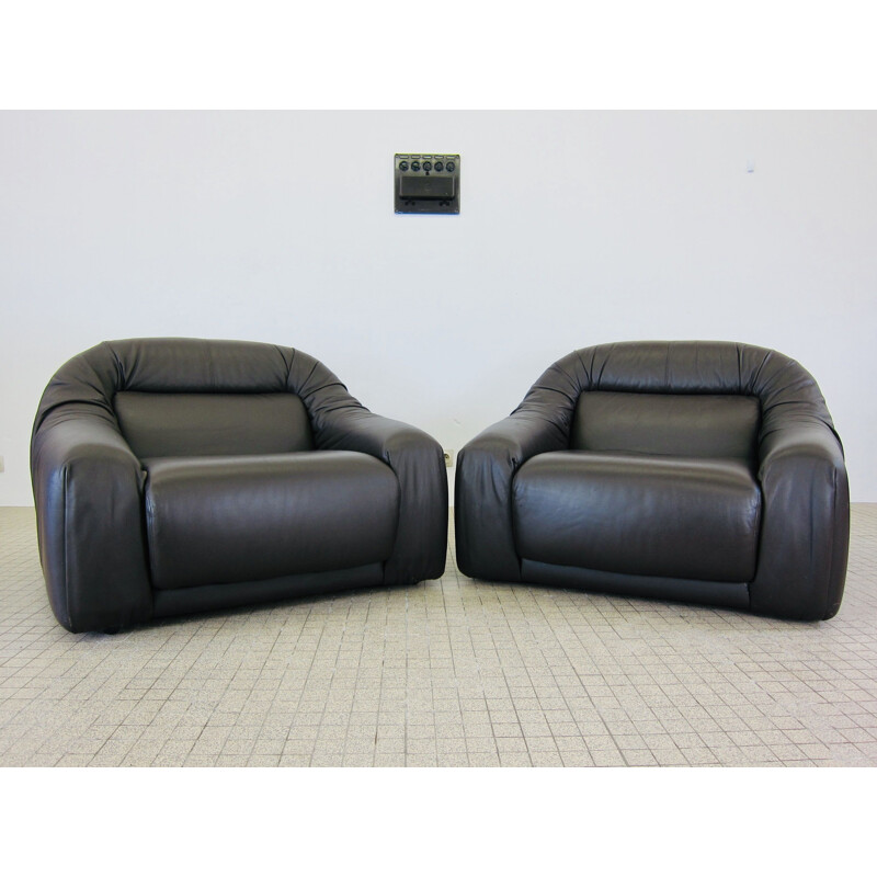 Vintage Durlet 'santa cruz' lounge chairs with extendable seating area 1970s
