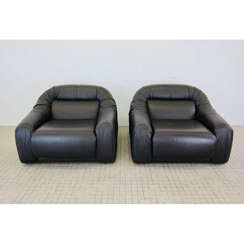 Vintage Durlet 'santa cruz' lounge chairs with extendable seating area 1970s