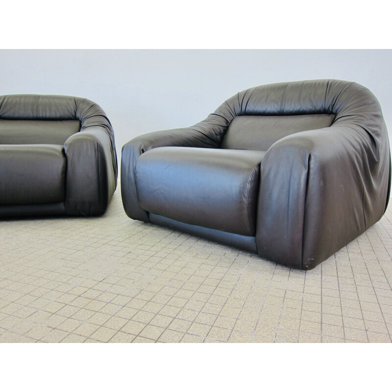 Vintage Durlet 'santa cruz' lounge chairs with extendable seating area 1970s