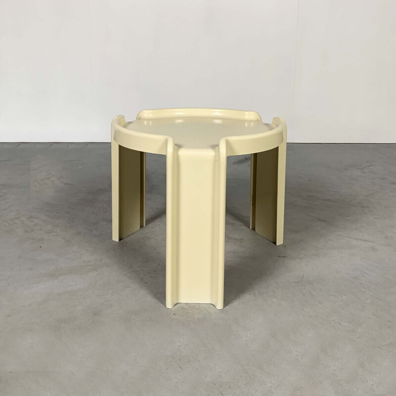 Vintage White Side Table by Giotto Stoppino for Kartell, 1970s