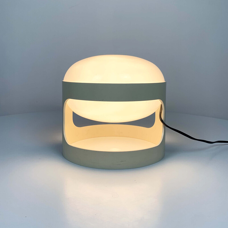 Vintage Table Lamp Cream Model KD 27  by Joe Colombo for Kartell, 1970s