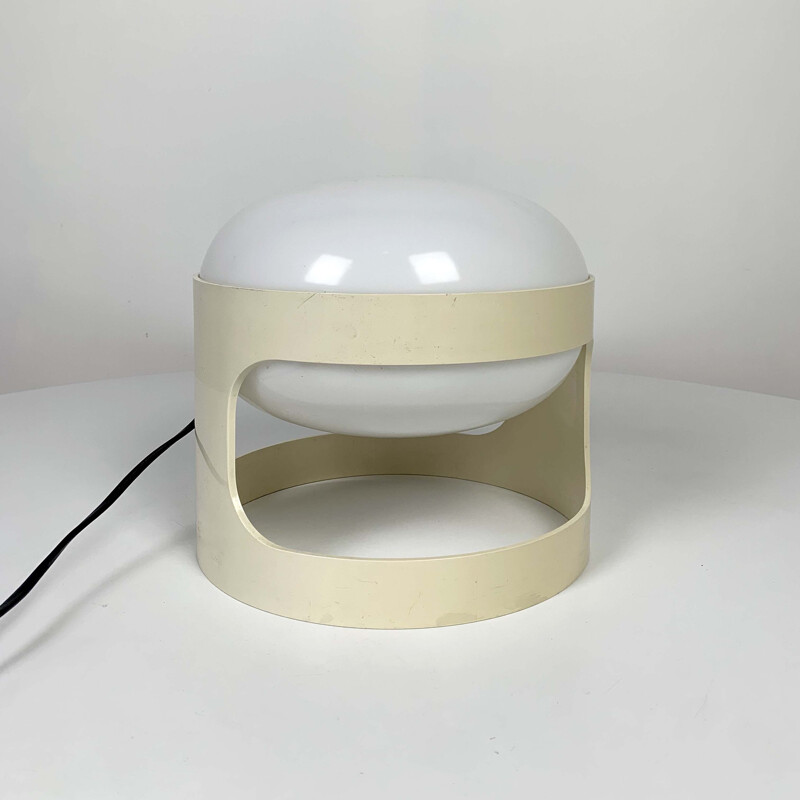 Vintage Table Lamp Cream Model KD 27  by Joe Colombo for Kartell, 1970s