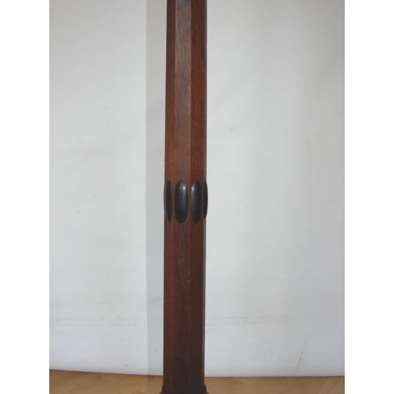 Vintage Art Deco floor lamp in wood, 1920