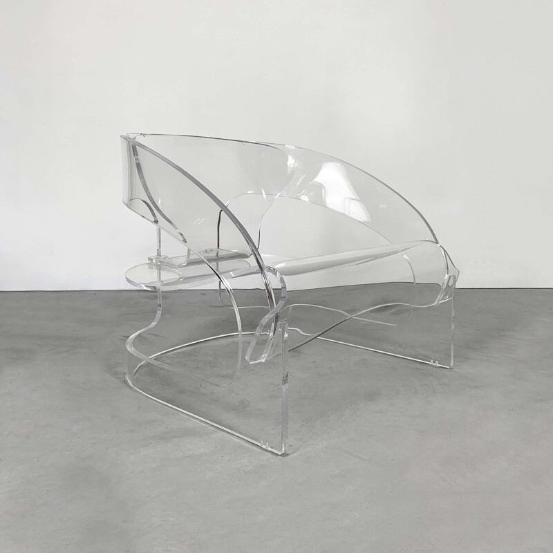 Vintage Model 4801 Armchair in Acrylic by Joe Colombo for Kartell, 2011