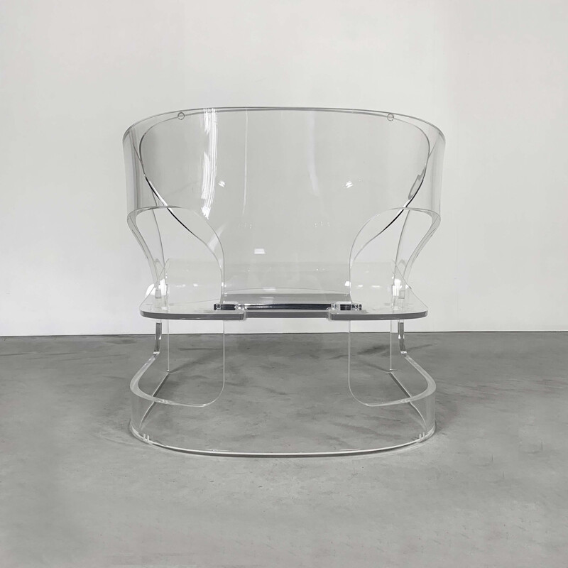 Vintage Model 4801 Armchair in Acrylic by Joe Colombo for Kartell, 2011