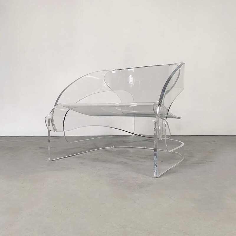 Vintage Model 4801 Armchair in Acrylic by Joe Colombo for Kartell, 2011