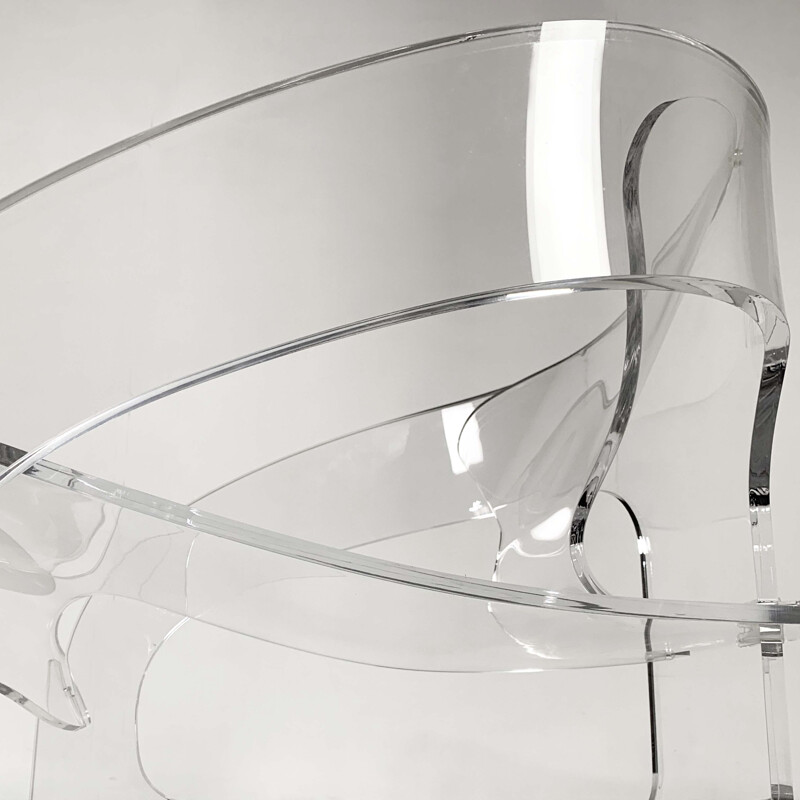 Vintage Model 4801 Armchair in Acrylic by Joe Colombo for Kartell, 2011