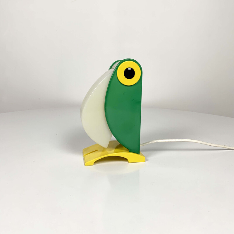 Vintage Table Lamp Green Toucan by Old Timer Ferrari, 1960s