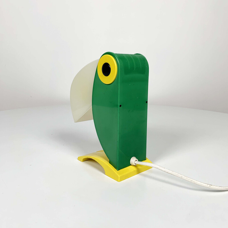 Vintage Table Lamp Green Toucan by Old Timer Ferrari, 1960s