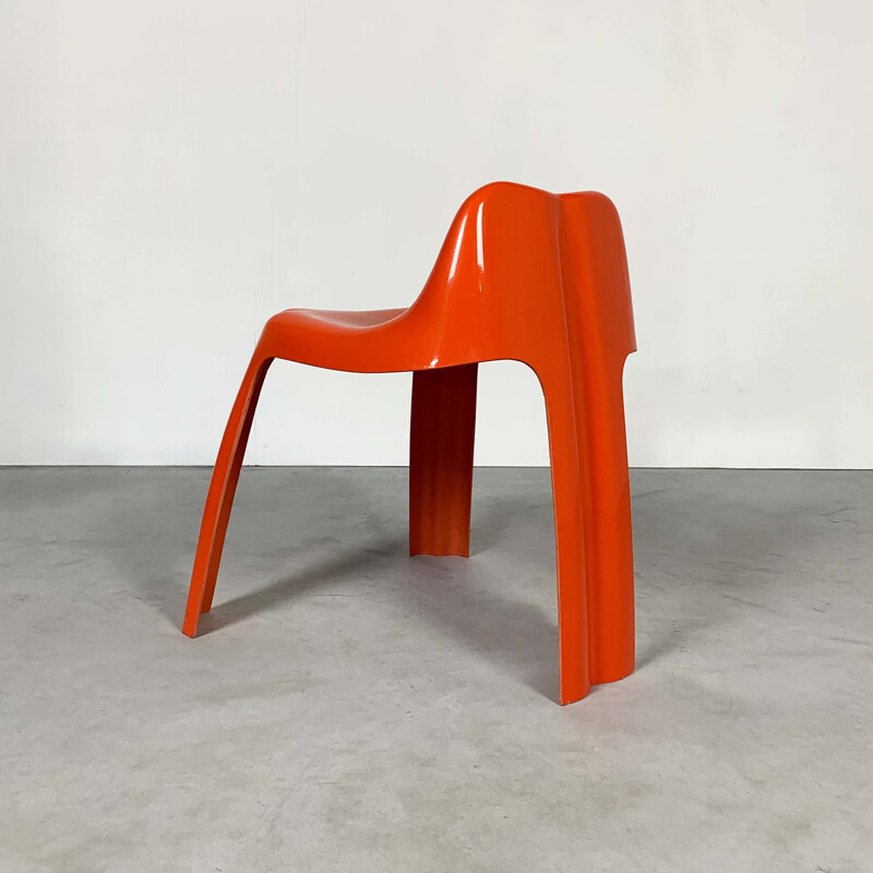 Vintage Chair Orange Ginger by Patrick Gingembre for Paulus, 1970s