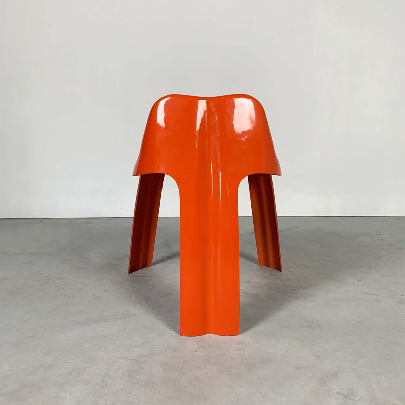 Vintage Chair Orange Ginger by Patrick Gingembre for Paulus, 1970s