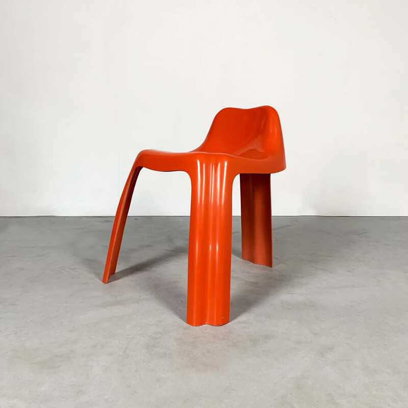 Vintage Chair Orange Ginger by Patrick Gingembre for Paulus, 1970s