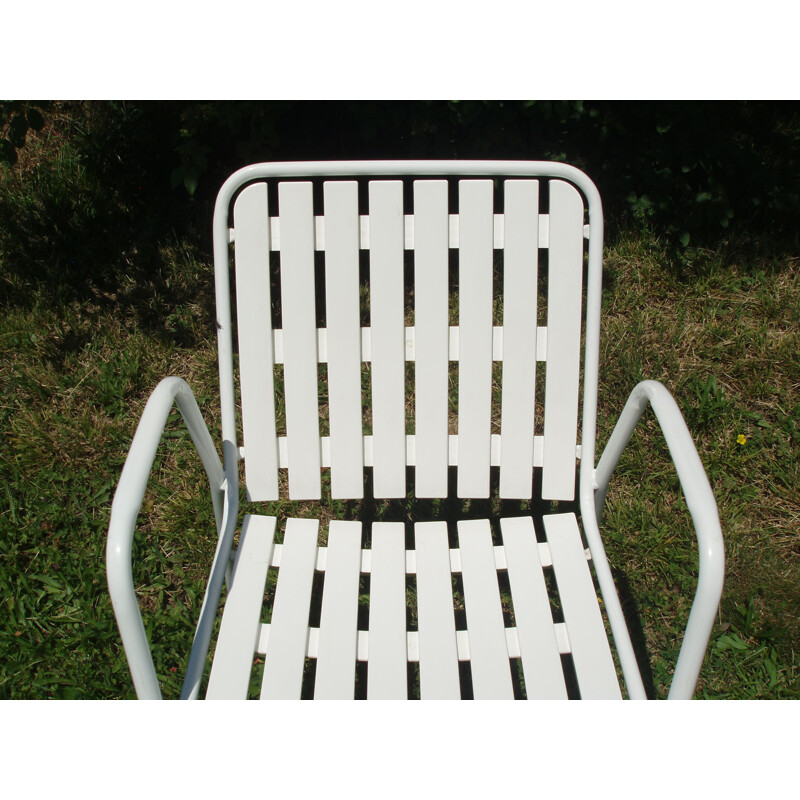 Ensemble de 4 fauteuils vintage de jardin Italiens 1980
