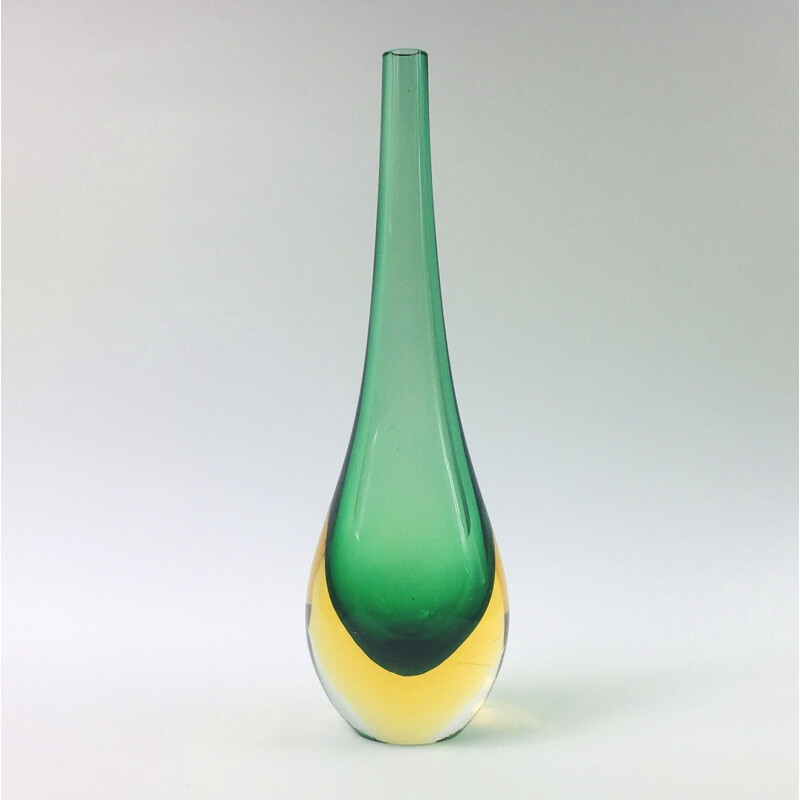 Vintage Vase Murano Glass  by Flavio Poli for Seguso, 1960s