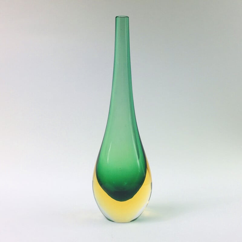 Vintage Vase Murano Glass  by Flavio Poli for Seguso, 1960s