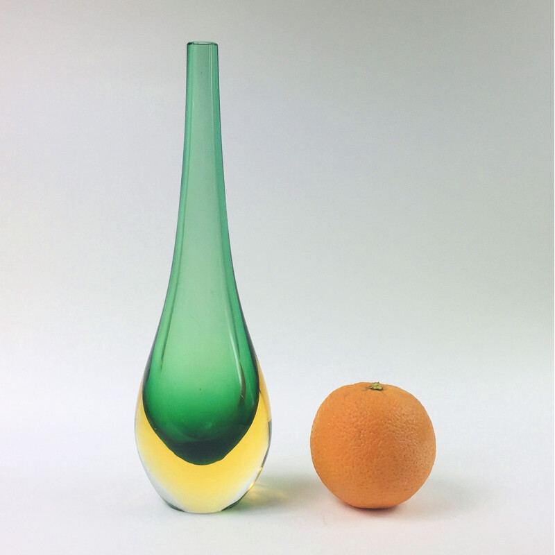 Vintage Vase Murano Glass  by Flavio Poli for Seguso, 1960s