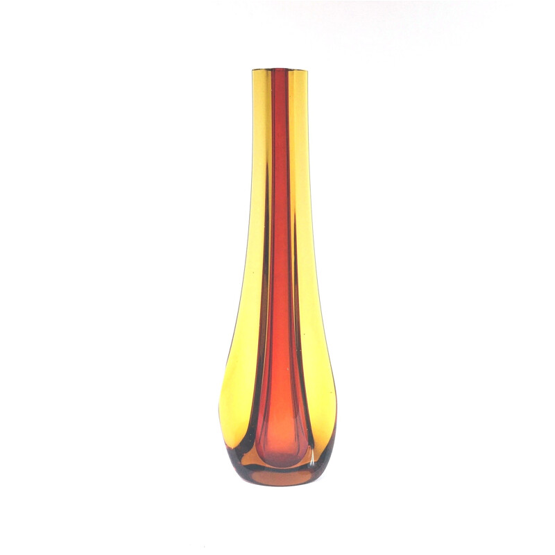 Vintage Murano Glass Vase by Flavio Poli for Seguso, 1960s