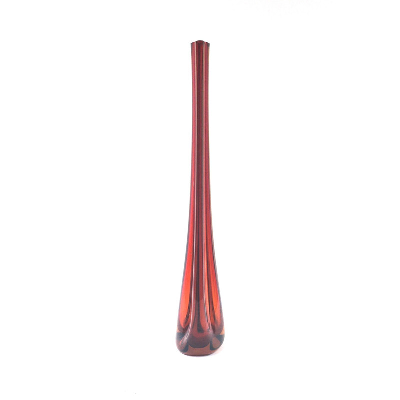 Vintage Murano Glass Vase by Flavio Poli for Seguso, 1960s