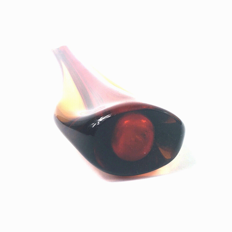 Vintage Murano Glass Vase by Flavio Poli for Seguso, 1960s