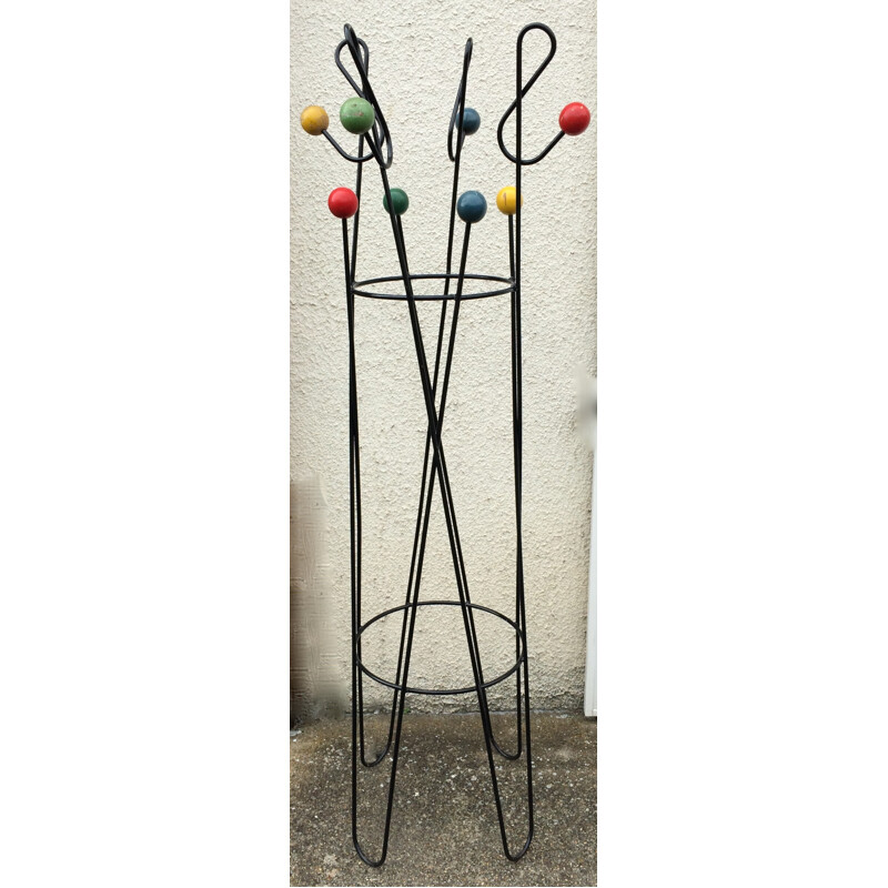 Coat rack "treble clef" Roger FERRAUD - 1950s 