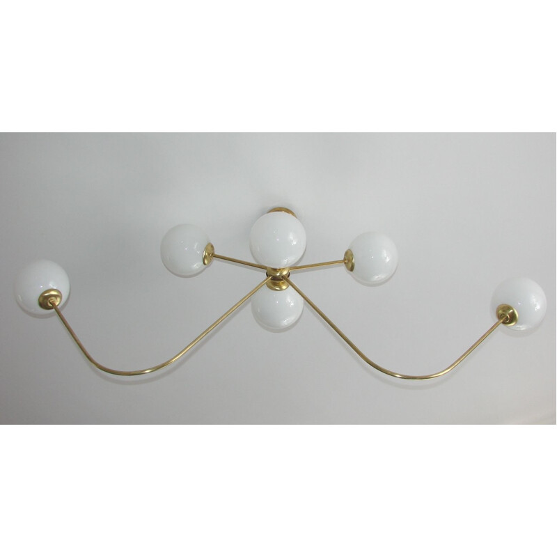 Vintage Stilnovo style chandelier, 1960s