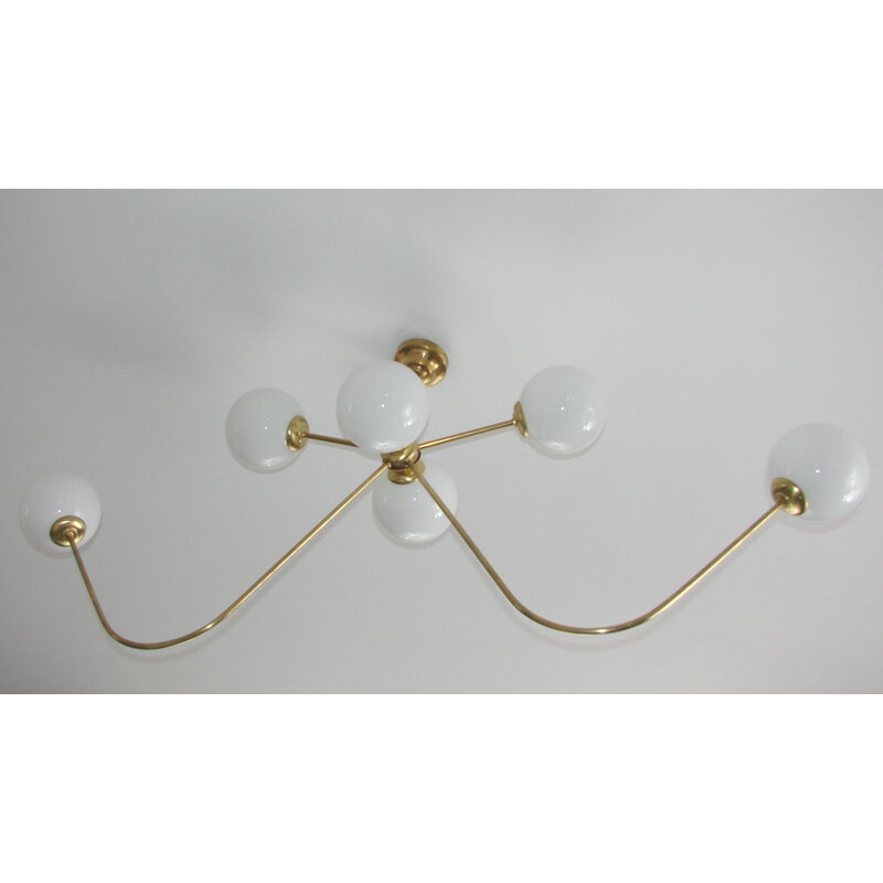 Vintage Stilnovo style chandelier, 1960s