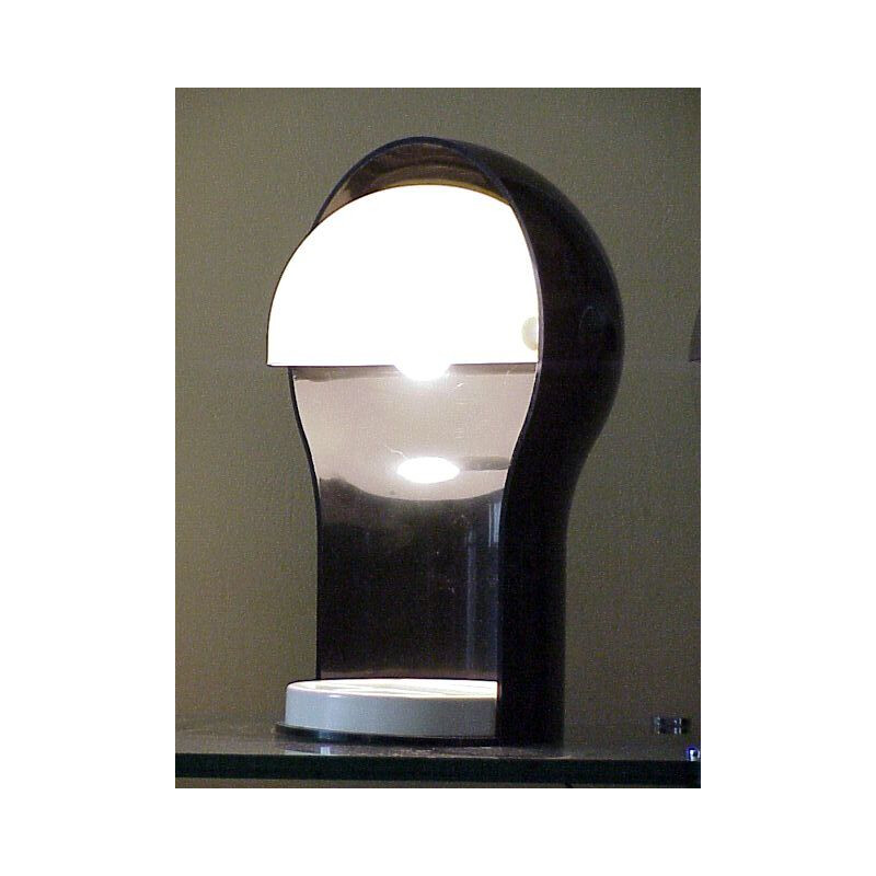 Lampe de table vintage Telegono de Vico Magistretti design pour Artemide Italie 1969