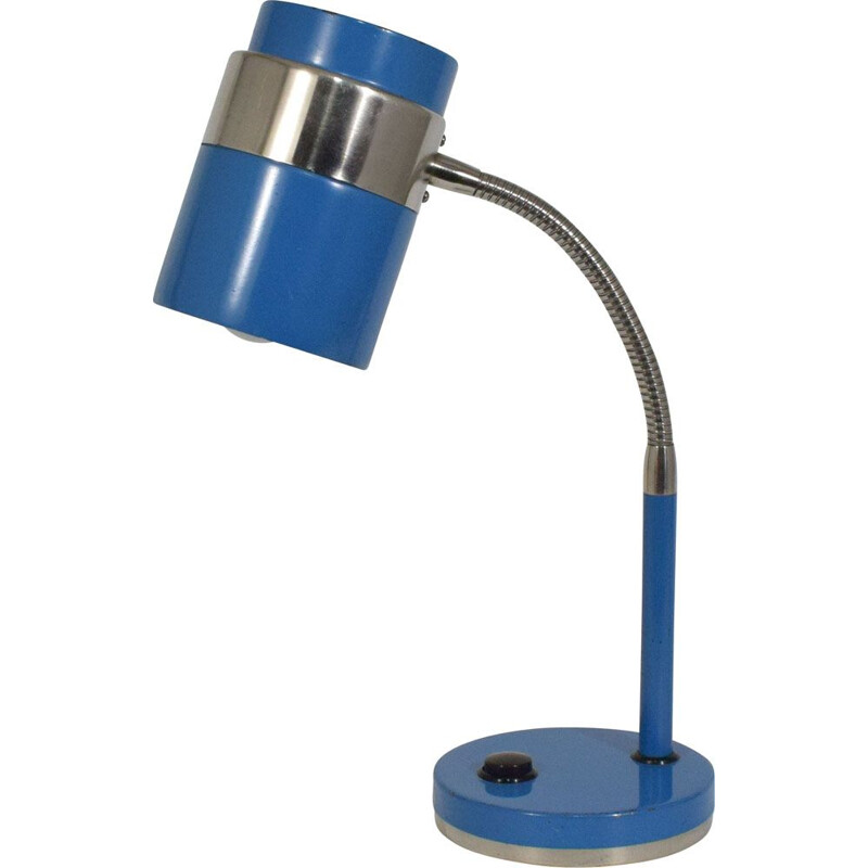 Vintage blue desk lamp 1960