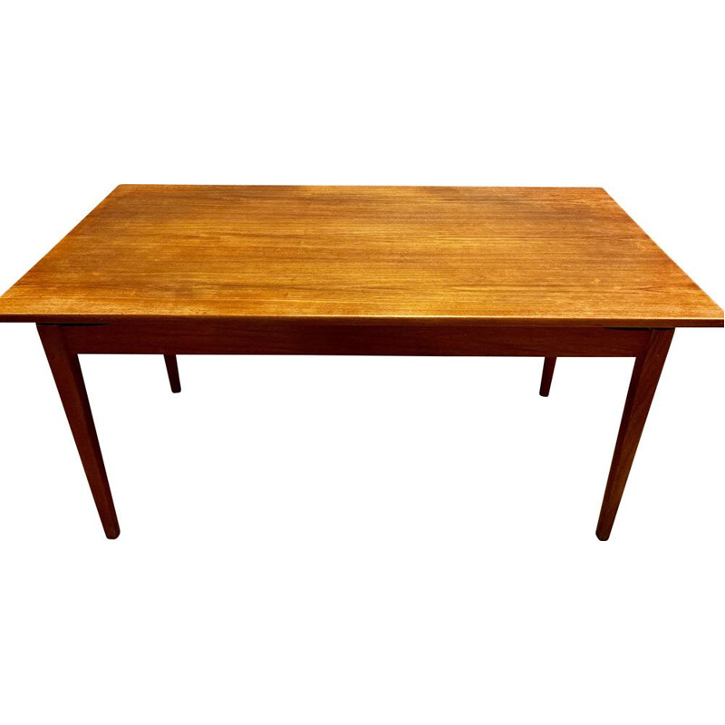 Vintage teak high table Scandinavian 1950