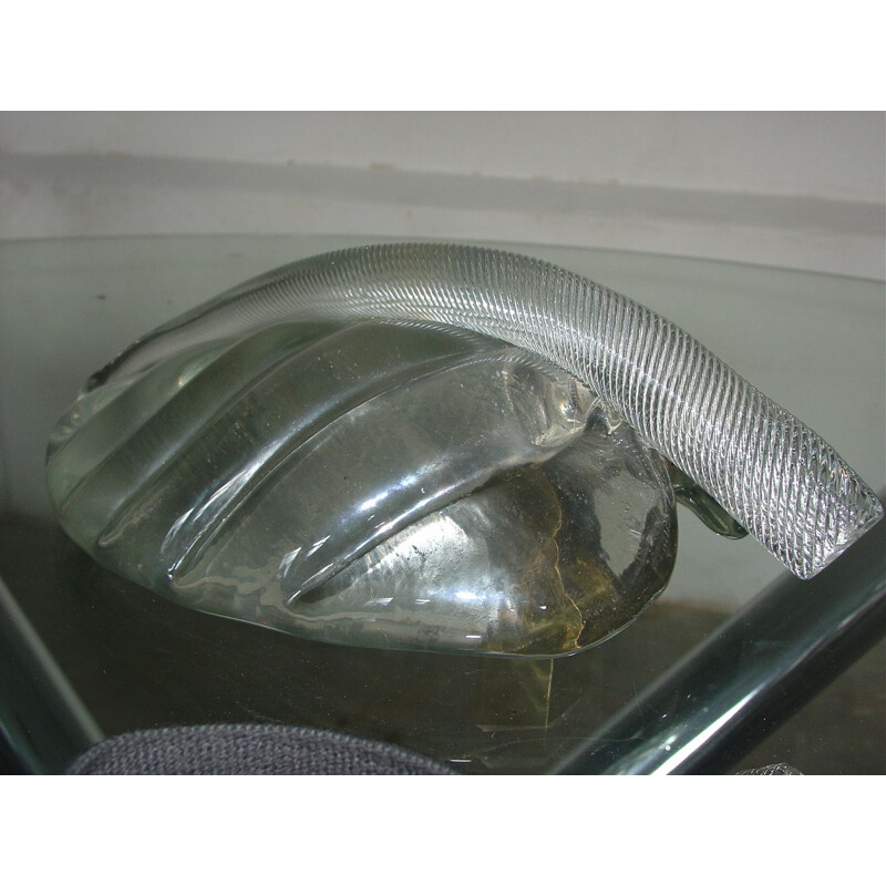 Lampada da parete vintage Decò in vetro opalescente di Ercole Barovier, Italia 1930