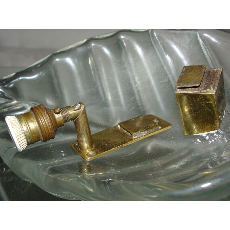 Applique vintage en verre opalescent decò d'Ercole Barovier, Italie 1930