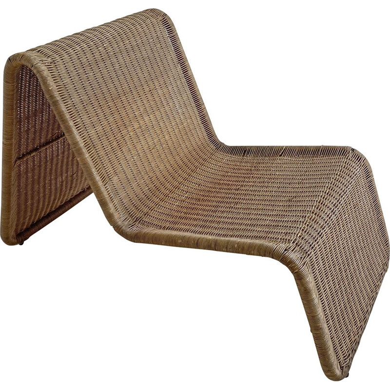 Vintage Rattan Easy Chair, Ikea 1960-70s