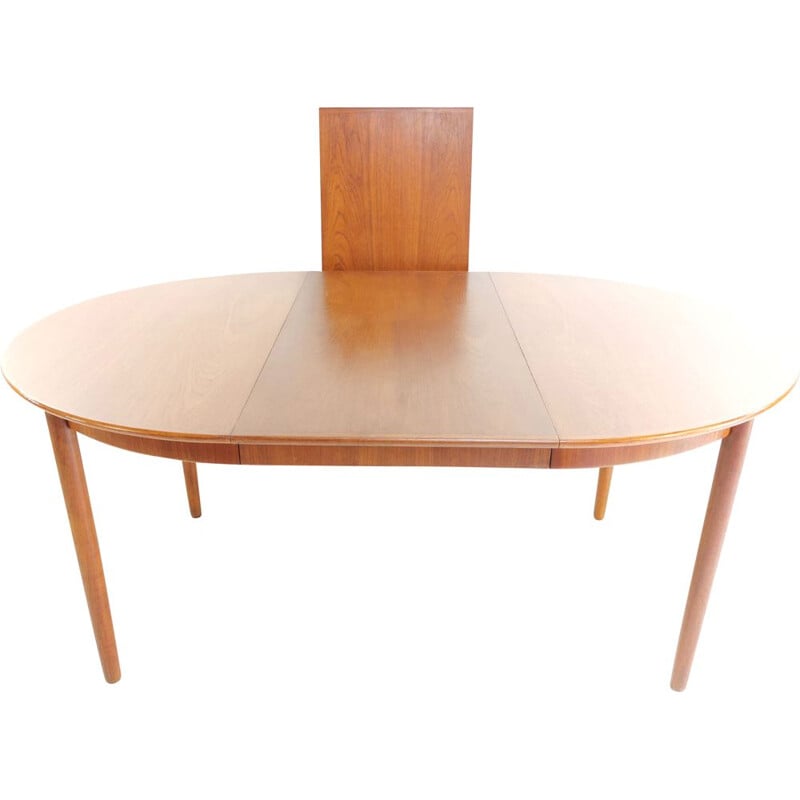 Vintage Teak Extending Dining Table Mid Century Danish Bernhard Pedersen