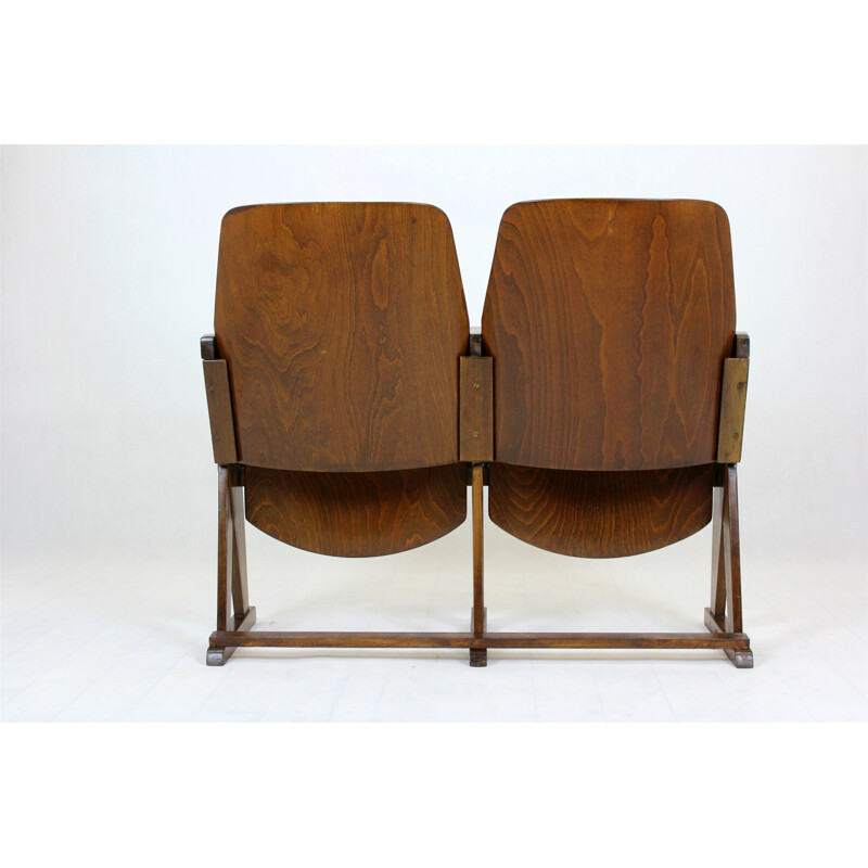 Vintage Chairs Cinema 2-Seater de Ton 1960