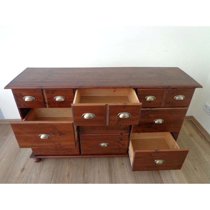 Vintage Oak apothecary cabinet, Germany 1950