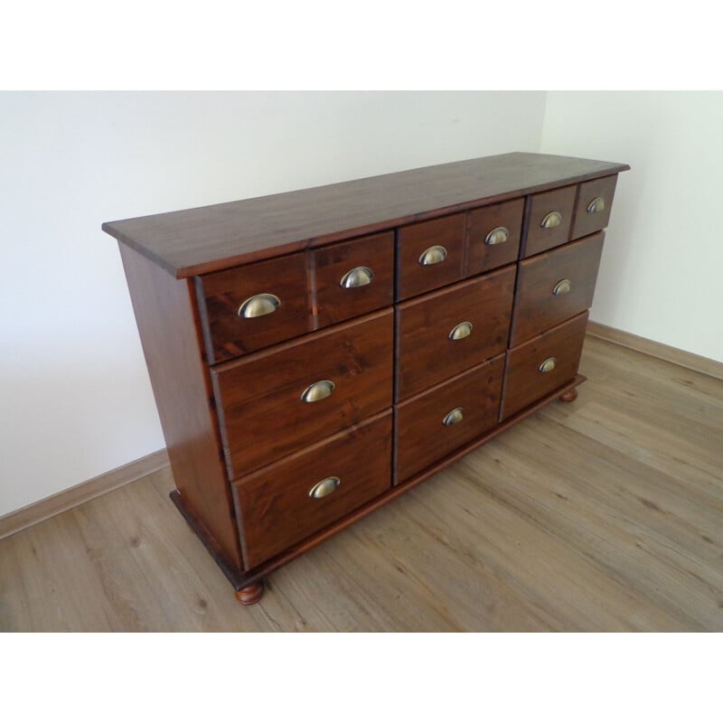 Vintage Oak apothecary cabinet, Germany 1950