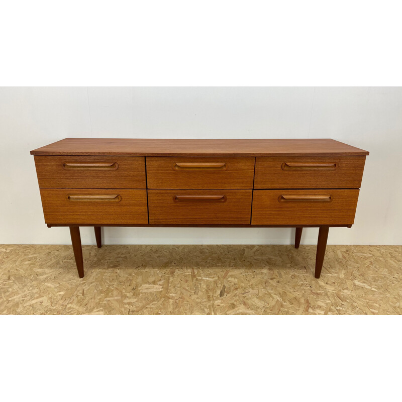 Mid Century Teak Chest of Drawers 1960s