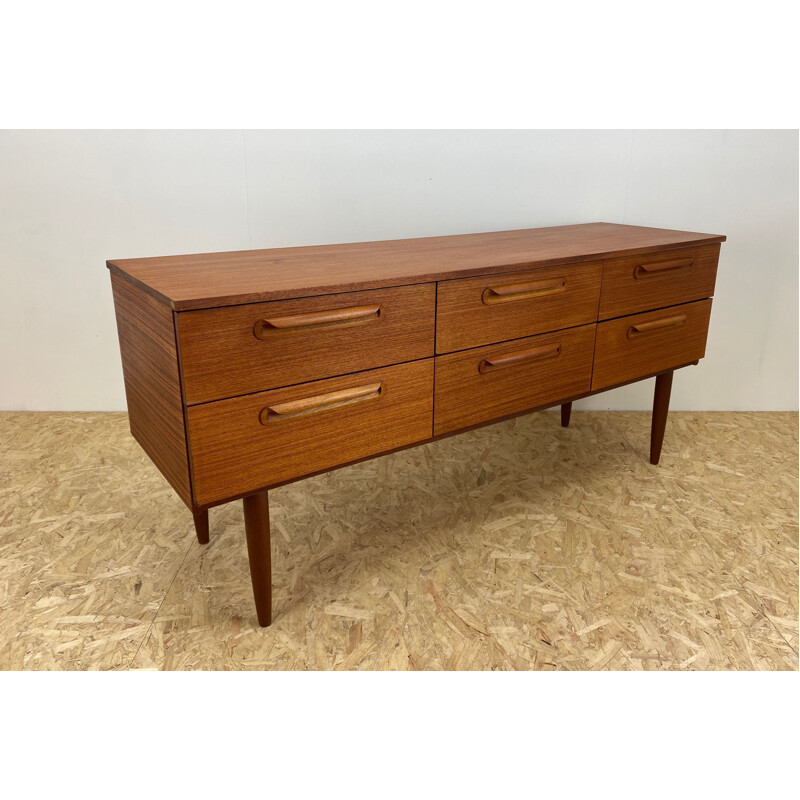 Mid Century Teak Chest of Drawers 1960s