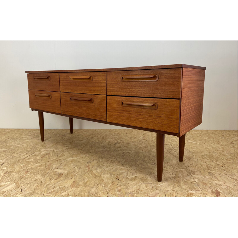 Mid Century Teak Chest of Drawers 1960s