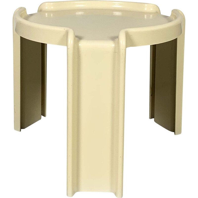 Vintage White Side Table by Giotto Stoppino for Kartell, 1970s