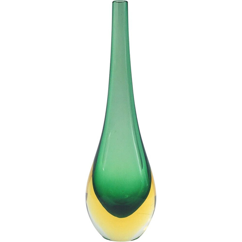 Vintage Vase Murano Glass  by Flavio Poli for Seguso, 1960s