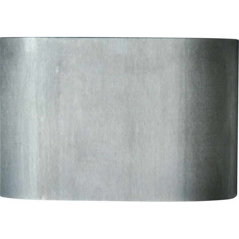 Vintage Brushed steel Wall Lamp, French 1950