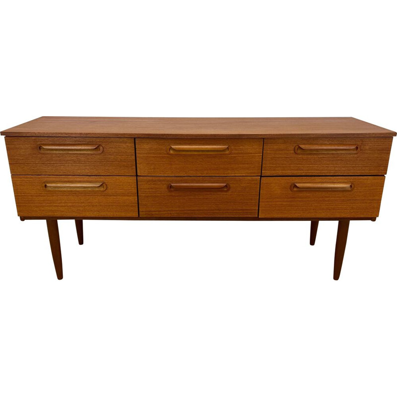 Mid Century Teak Chest of Drawers 1960s