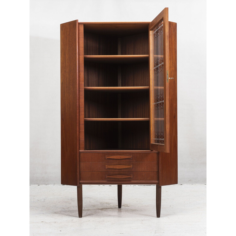 Mid-Century Vintage Teak Corner Cabinet, Danish 1970s