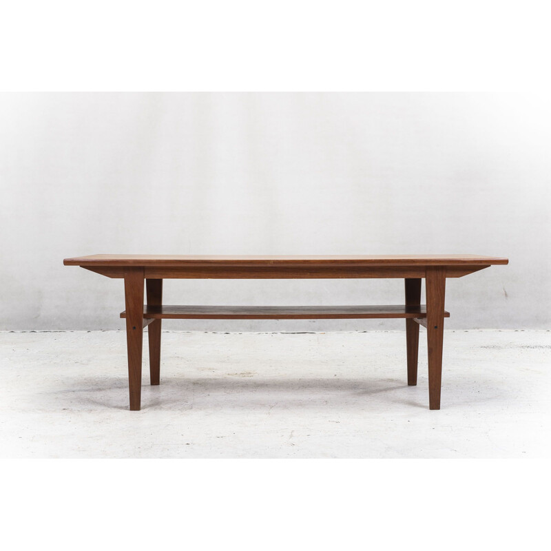 Vintage Teak Coffee Table, Danish 1960s