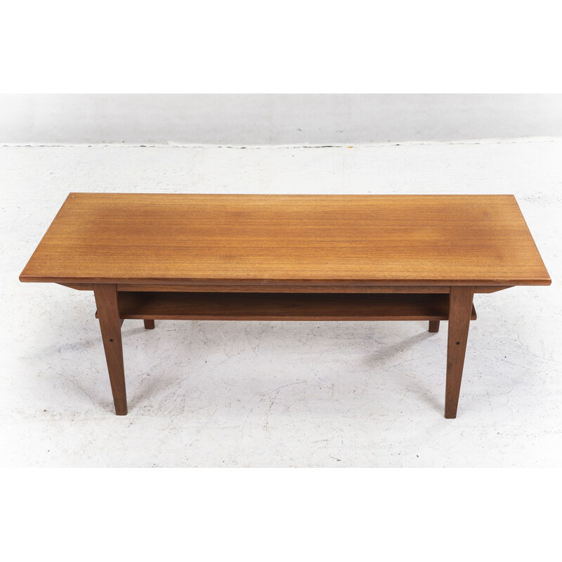 Vintage Teak Coffee Table, Danish 1960s