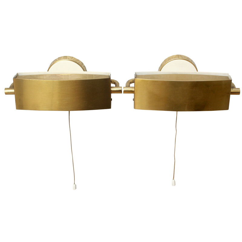 Set of two French Lita swilveling wall lights - 1950s