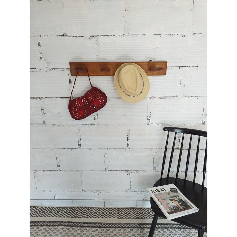 Vintage Brutalist coat rack 1950