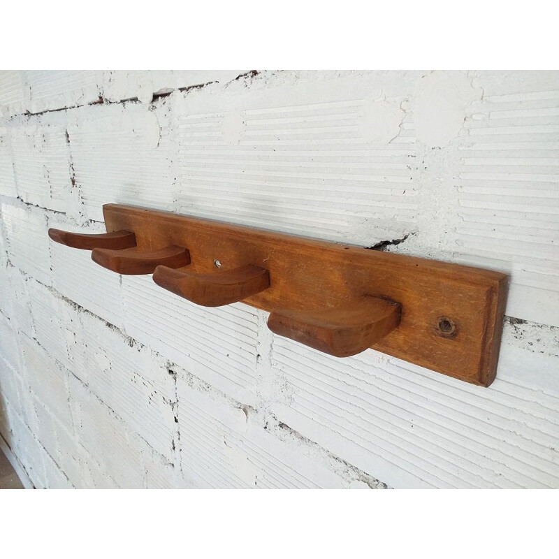 Vintage Brutalist coat rack 1950